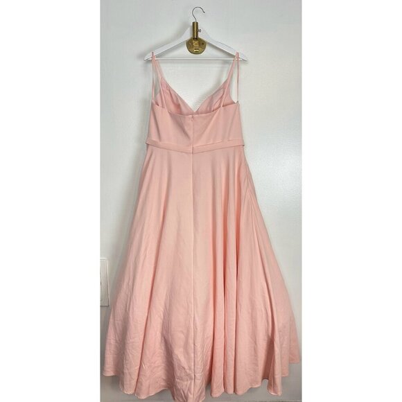 MAC DUGGAL V-Neck Sleeveless A-Line Fully Lined Ball Gown in Blush Size US 14 - Picture 7 of 9